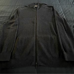 Calvin Klein navy blue zipper sweater